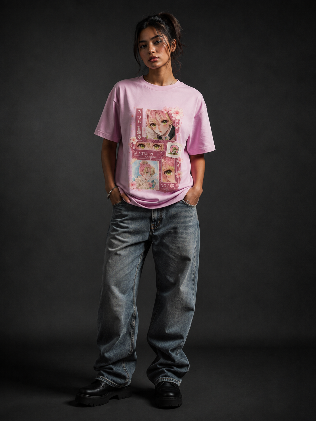 Sakura Gaze Unisex Oversized Standard T-Shirt