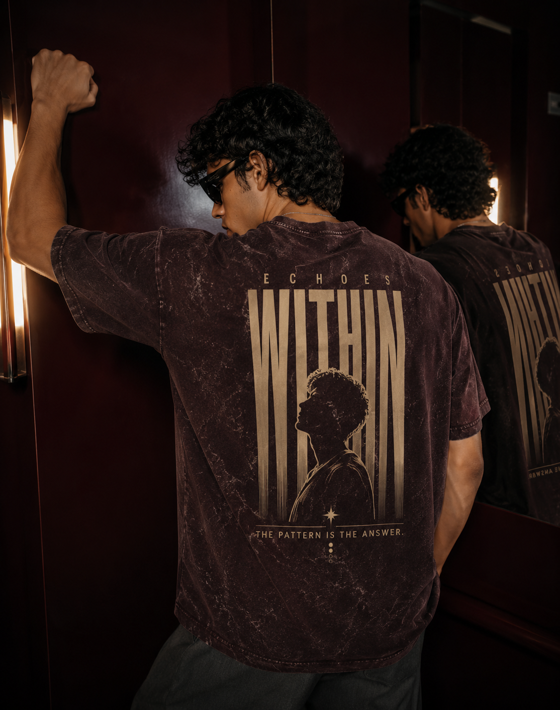 Trovly - ECHOES WITHIN Unisex Acid Washed Oversized Tee
