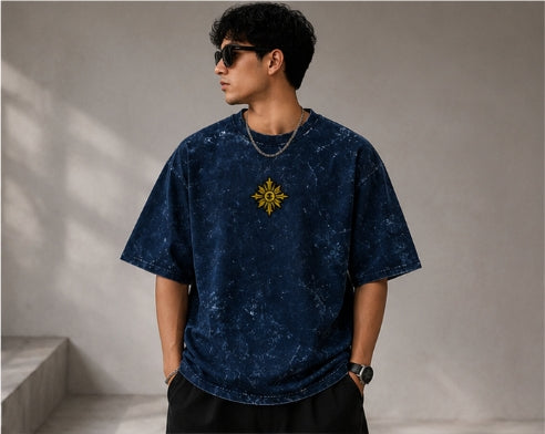 Unisex Acid Washed Oversized Tee
