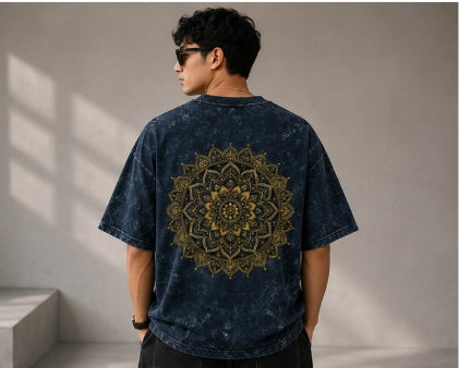 Unisex Acid Washed Oversized Tee