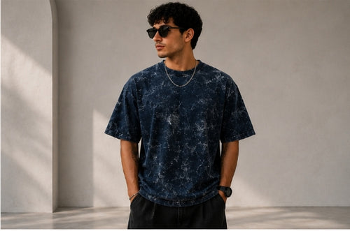 Unisex Acid Washed Oversized Tee