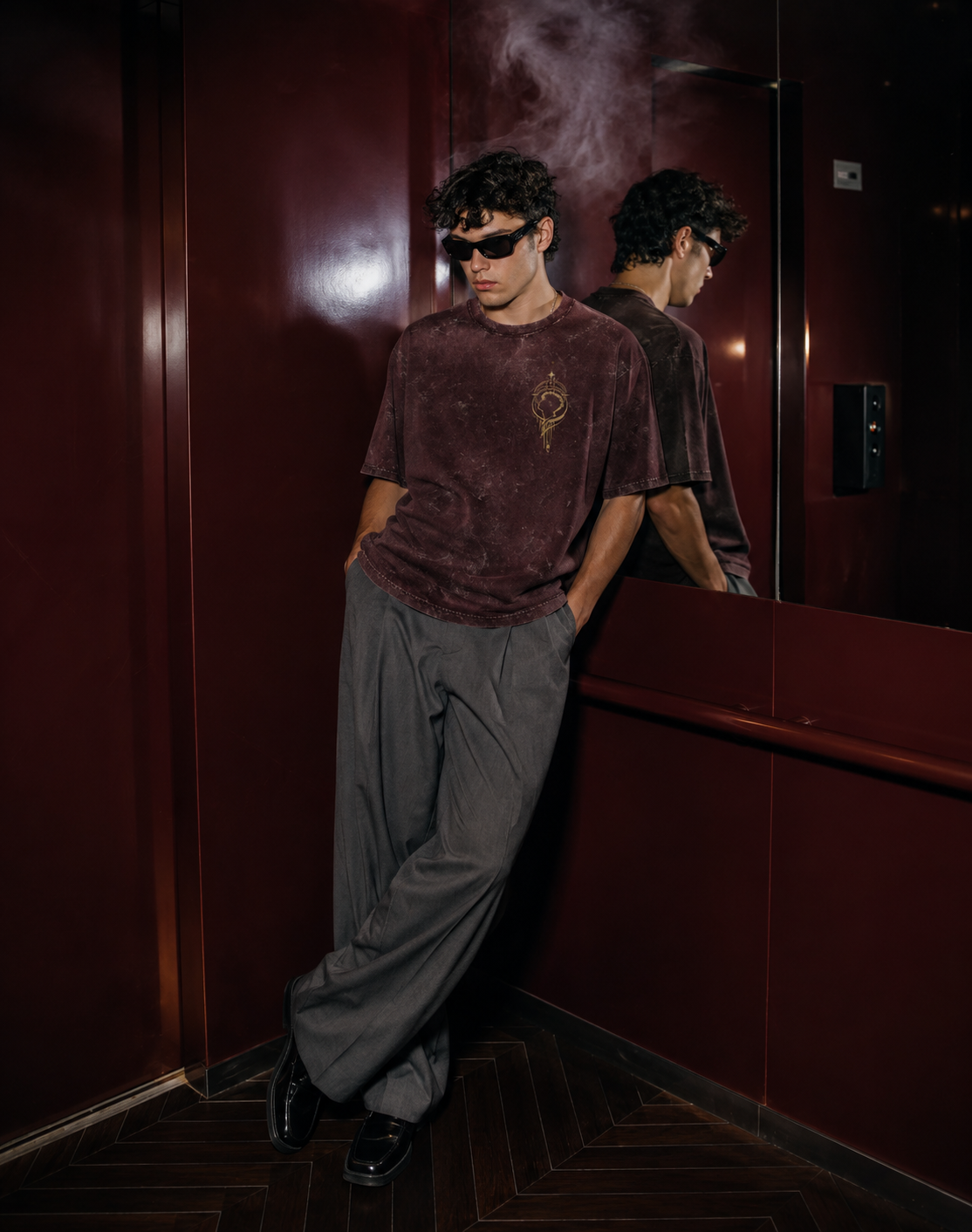 Trovly - ECHOES WITHIN Unisex Acid Washed Oversized Tee